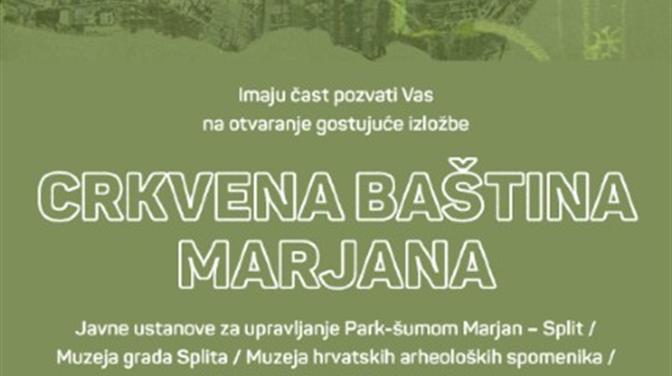 ''Crkvena baština Marjana'' – gostujuća izložba uz predavanje