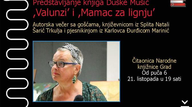 Autorska večer Duške Mušić