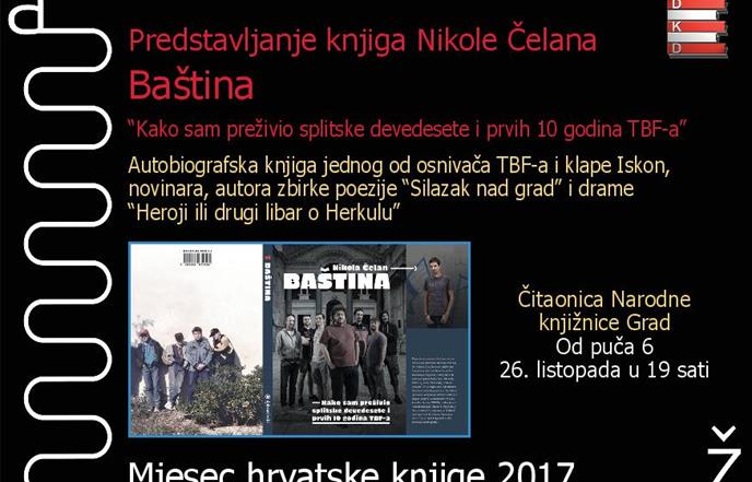 Predstavljanje knjige „Baština - kako sam preživio splitske devedesete i prvih 10 godina TBF-a”