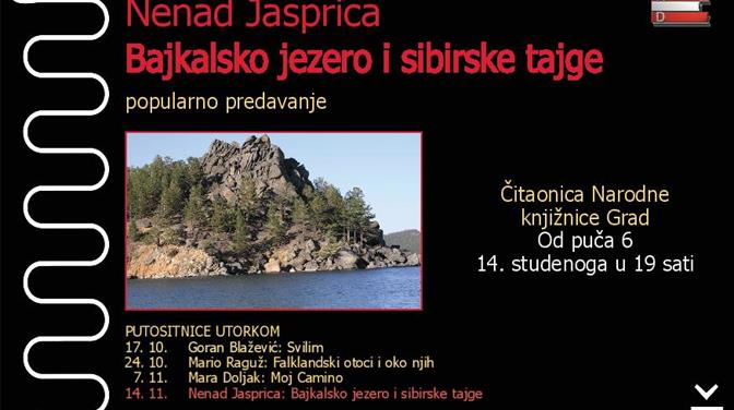 Bajkalsko jezero i sibirske tajge - putopisno predavanje