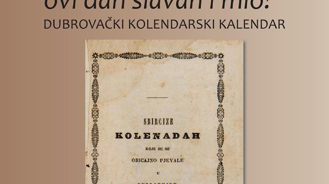 Predavanje o dubrovačkoj kolendarskoj tradiciji