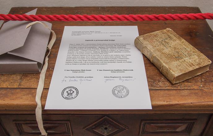 Djelo otuđeno iz fundusa Znanstvene knjižnice prije više od 60 godina vratilo se na policu