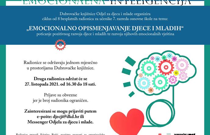 RADIONICE ZA SEDMAŠE: Emocionalno opismenjavanje djece i mladih