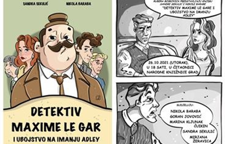 Predstavljanje stripa ''Detektiv Maxime Le Gar i ubojstvo na imanju Adley''