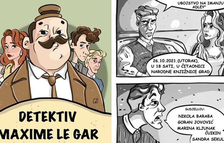 Predstavljanje stripa ''Detektiv Maxime Le Gar i ubojstvo na imanju Adley''