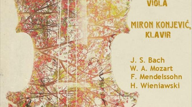 KONCERT U SALOČI Aida Deljkić (viola) & Miron Konjević (klavir)
