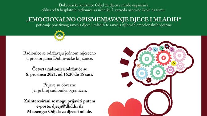 RADIONICE ZA SEDMAŠE: Emocionalno opismenjavanje djece i mladih