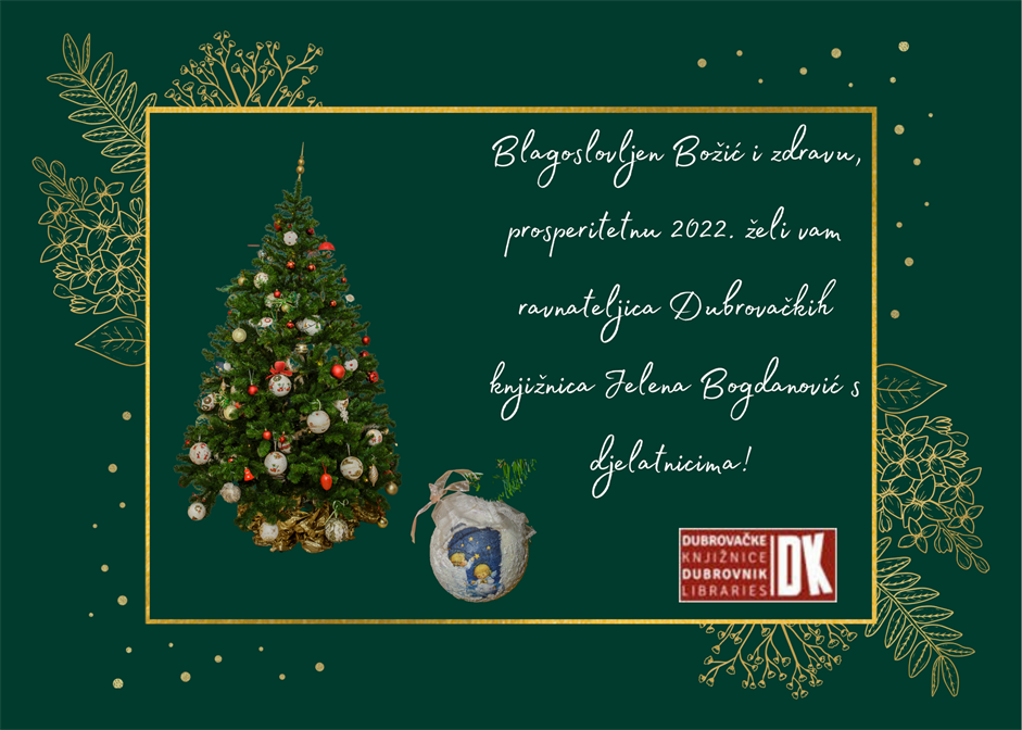 Božićna čestitka Dubrovačkih knjižnica
