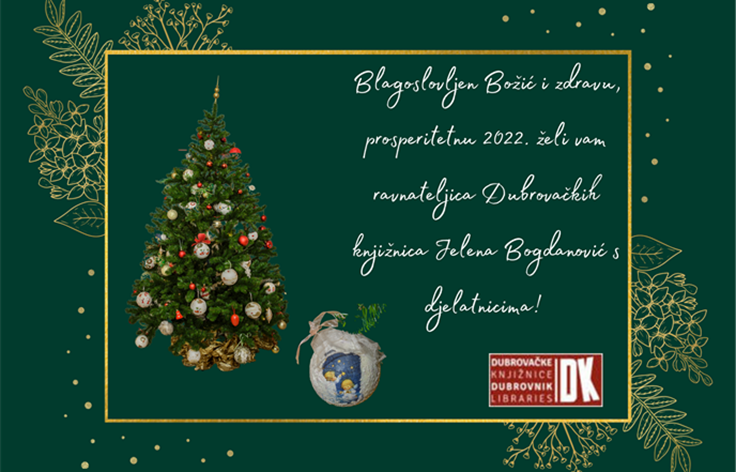 Božićna čestitka Dubrovačkih knjižnica
