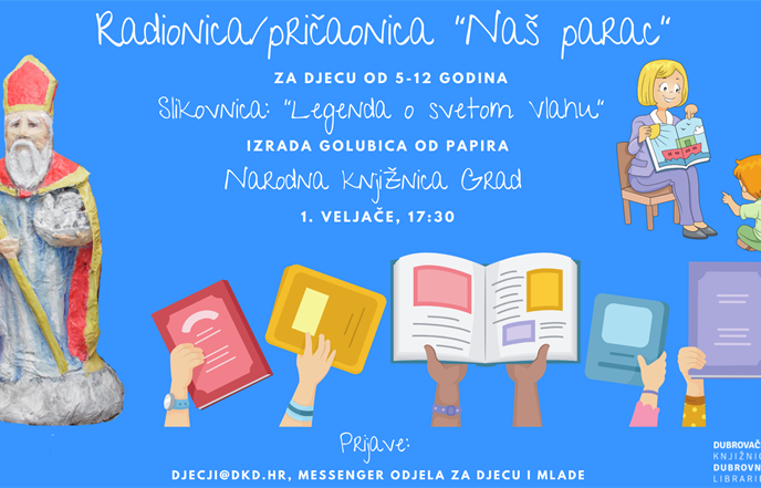 Naš parac - radionica za djecu u sklopu Feste sv. Vlaha