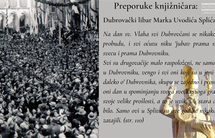 PREPORUKE KNJIŽNIČARA:"Dubrovački libar Marka Uvodića Splićanina"