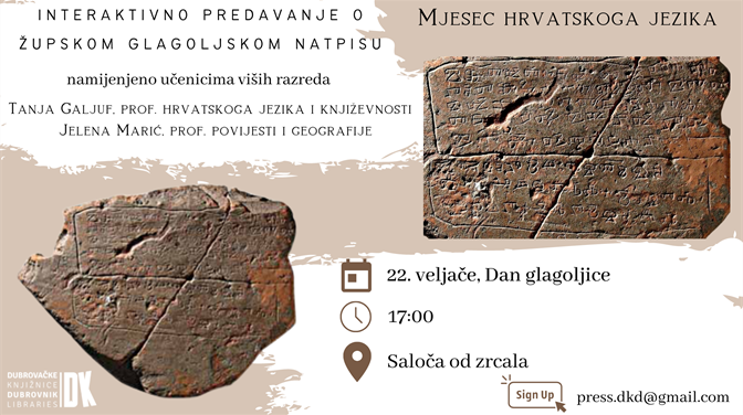 Dan glagoljice u Dubrovačkim knjižnicama