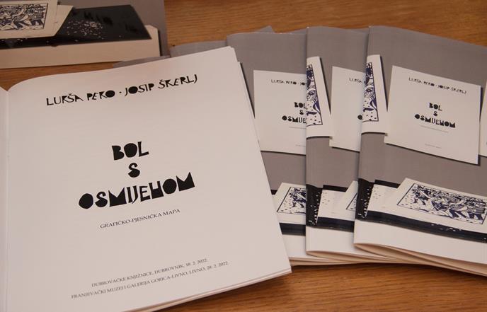 Lukša Peko i Josip Škerlj predstavili grafičko-pjesničku mapu "Bol s osmijehom"