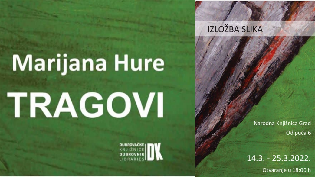 "Tragovi" - prva samostalna izložba Marijane Hure