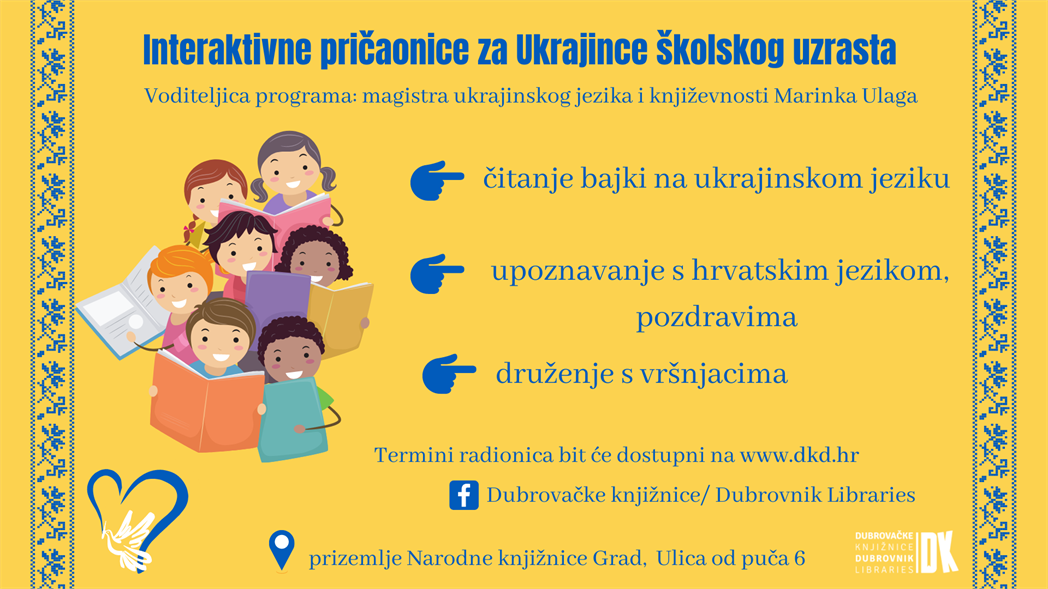 Interaktivne pričaonice za Ukrajince školskog uzrasta