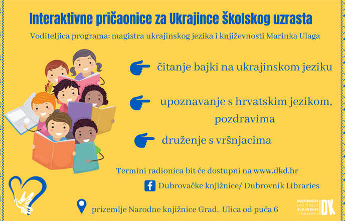 Interaktivne pričaonice za Ukrajince školskog uzrasta