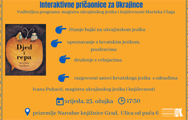 Kreću interaktivne pričaonice za Ukrajince