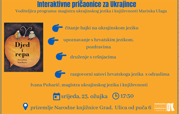 Kreću interaktivne pričaonice za Ukrajince