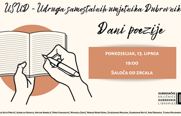 USUD - Dani poezije u Dubrovačkim knjižnicama