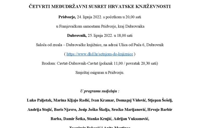 Četvrti međudržavni susret hrvatske književnosti