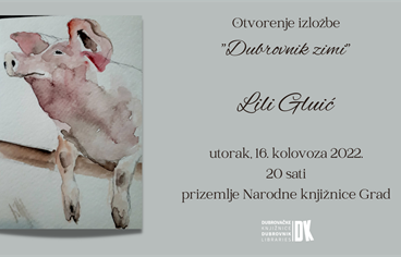 Otvorenje izložbe "Dubrovnik zimi" u prizemlju Narodne knjižnice Grad