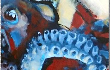 Otvorenje izložbe "Pogled iz dubine" Valtera Kožula u Narodnoj knjižnici Grad