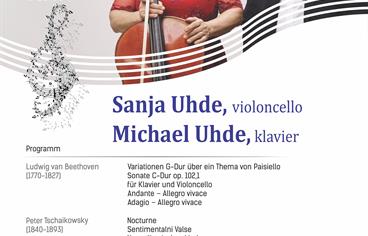 Koncert "Putovanje Europom"  glazbenika Sanje i Michaela Uhde u Saloči od zrcala
