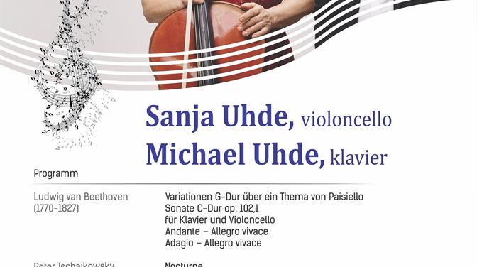 Koncert "Putovanje Europom"  glazbenika Sanje i Michaela Uhde u Saloči od zrcala