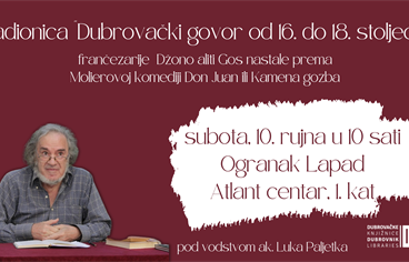 Kreću radionice Dubrovačkog govora od 16. do 18. stoljeća