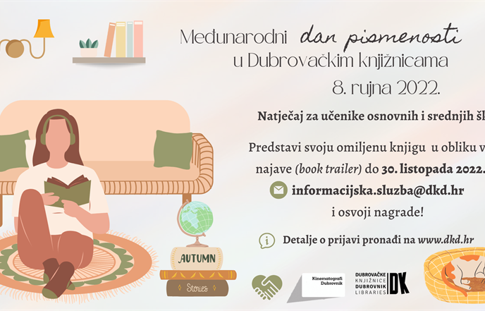 Natječaj za učenike osnovnih i srednjih škola povodom Međunarodnog dana pismenosti