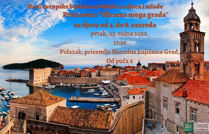 Kreće pričaonica "Ulicama moga grada" za djecu od 4. do 8. razreda