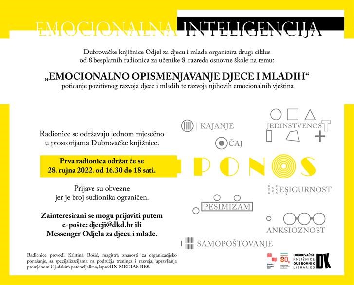 Započinje drugi ciklus radionice "Emocionalno opismenjavanje djece i mladih"