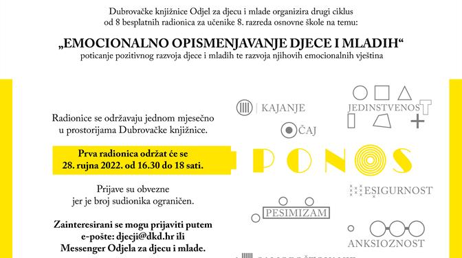 Započinje drugi ciklus radionice "Emocionalno opismenjavanje djece i mladih"