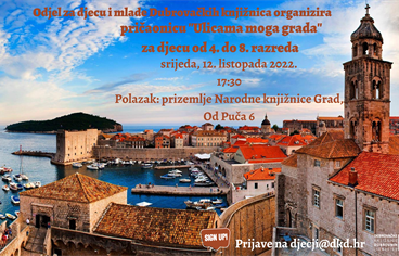 Druga pričaonica "Ulicama moga grada" za djecu od 4. do 8. razreda