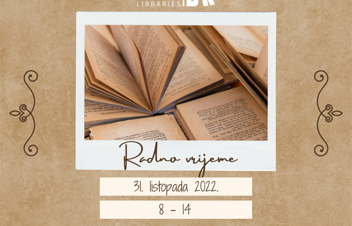 OBAVIJEST O RADNOM VREMENU POVODOM DANA SVIH SVETIH