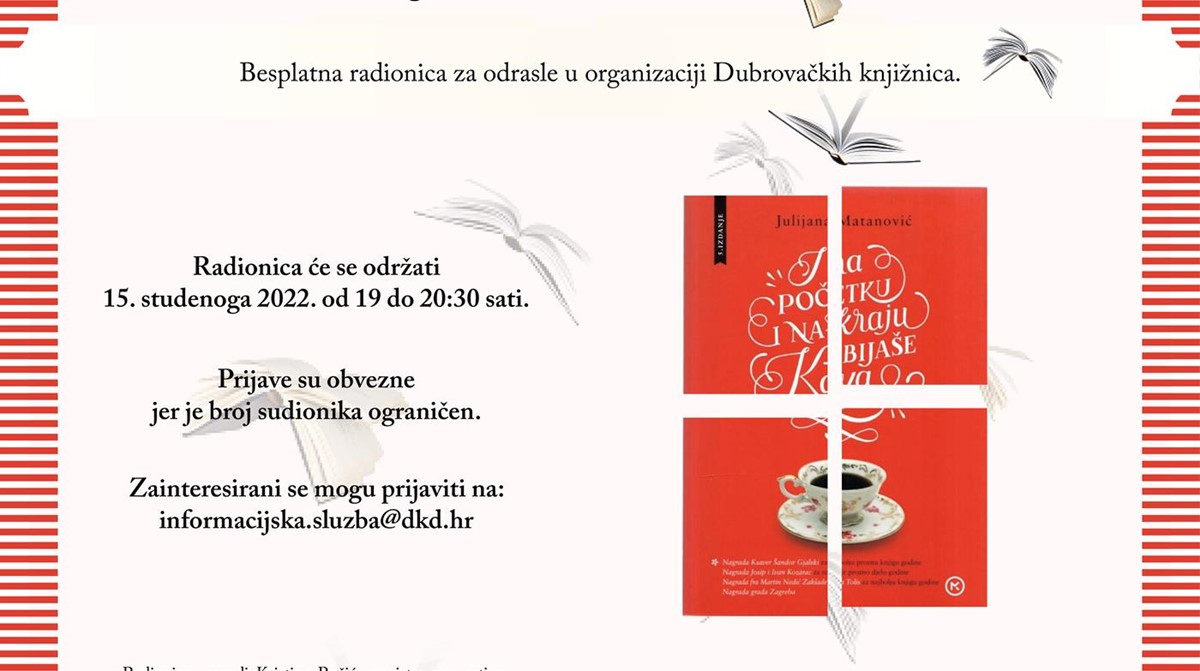 Posljednje predavanje/radionica "Riječ i smisao" u Mjesecu hrvatske knjige