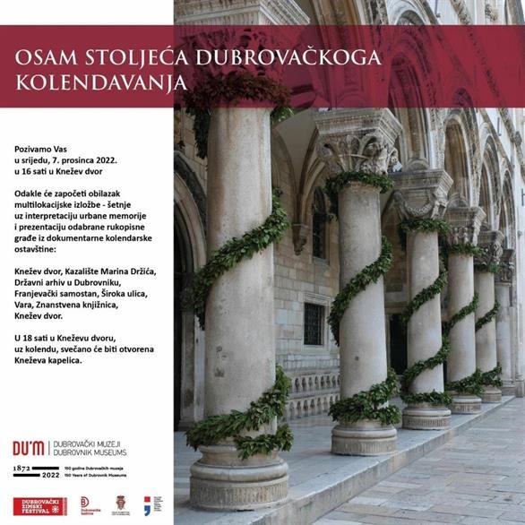 Multilokacijska izložba "Osam stoljeća dubrovačkog kolendavanja"