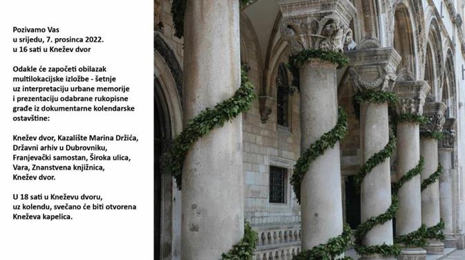 Multilokacijska izložba "Osam stoljeća dubrovačkog kolendavanja"