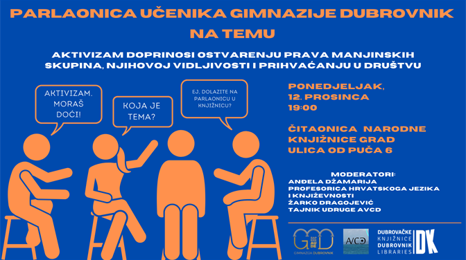 Parlaonica učenika Gimnazije Dubrovnik: Aktivizam doprinosi ostvarenju prava manjinskih skupina, njihovoj vidljivosti i prihvaćanju u društvu