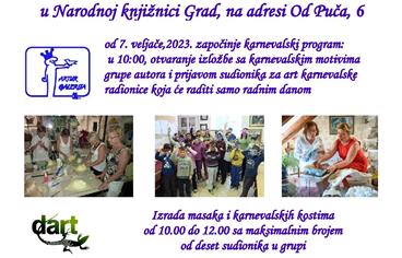 Karnevalski program Dubrovačkih knjižnica i udruge DART