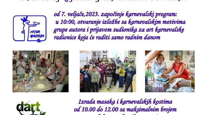 Karnevalski program Dubrovačkih knjižnica i udruge DART