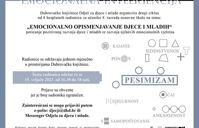 6. radionica "Emocionalno opismenjavanje djece i mladih"