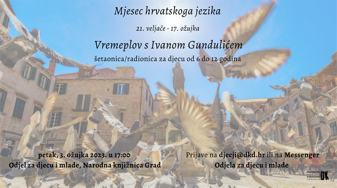 Šetaonica/radionica "Vremeplov s Ivanom Gundulićem"