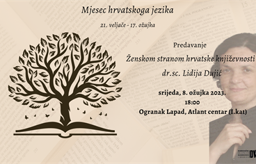 Predavanje „Ženskom stranom hrvatske književnosti“