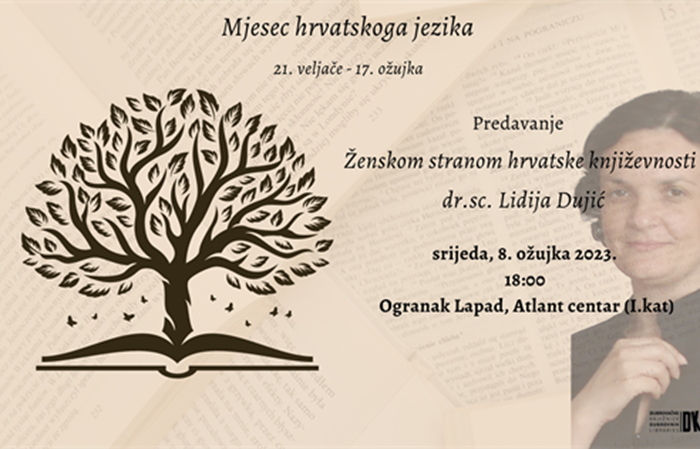Predavanje „Ženskom stranom hrvatske književnosti“