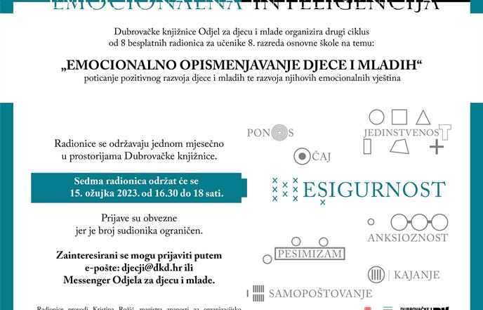 Sedma radionica "Emocionalno opismenjavanje djece i mladih"