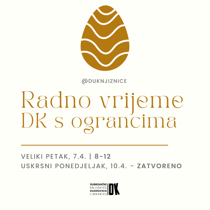 RADNO VRIJEME - VELIKI PETAK, 7.4.2023.