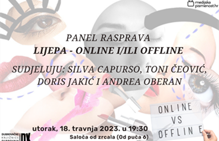 "Lijepa - online i/ili offline" - panel rasprava u Saloči od zrcala