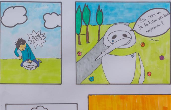 Postavljena izložba učeničkih radova u Narodnoj knjižnici Grad