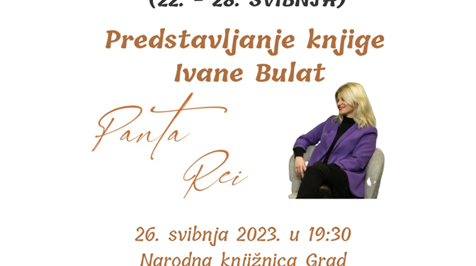 Ivana Bulat predstavlja knjigu "Panta rei"